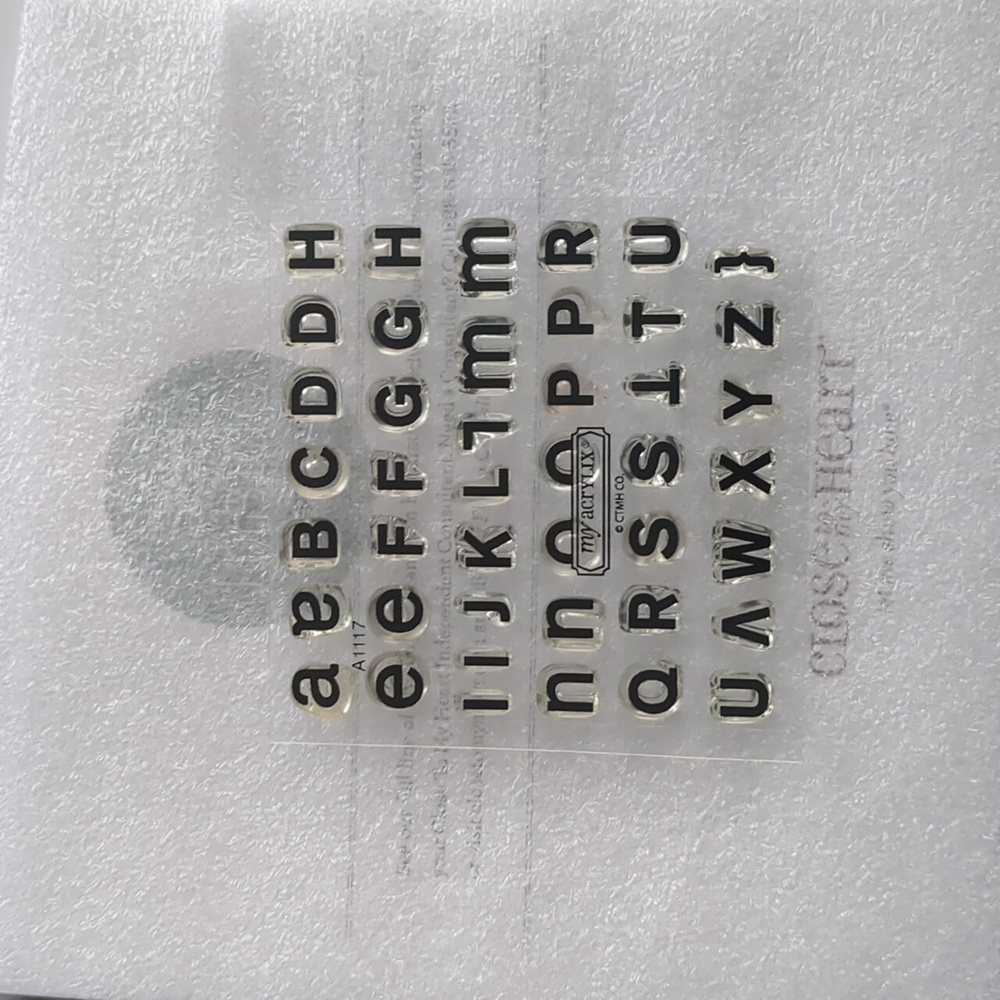 Cling stamp set Typeface CTMH/Stamping Up